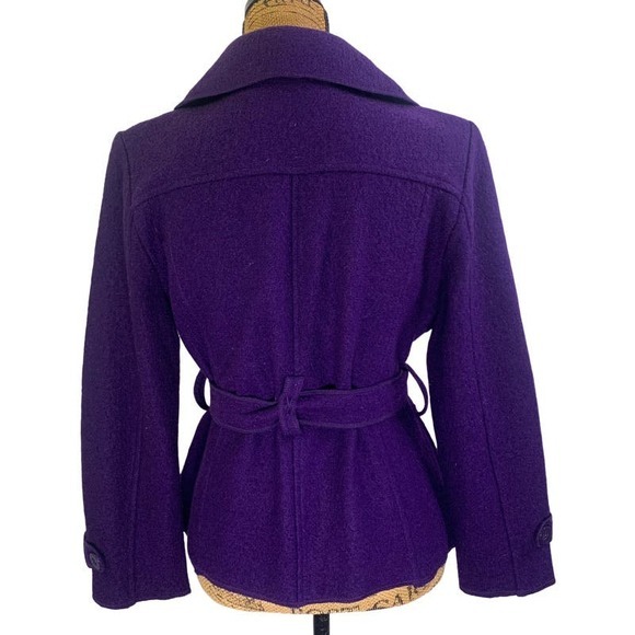 SANDRO Wool Structured VNeck Collared Belted Button Front Business Office Blazer - Picture 3 of 13